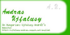 andras ujfalusy business card